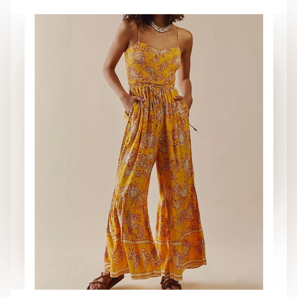 Free People Little of Your Love Wide Leg Jumpsuit